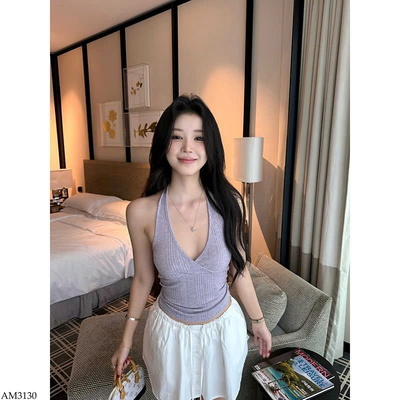 AM3130 ÁO 2 DÂY CỔ YẾM HỞ LƯNG