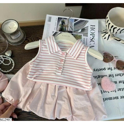 SG2907 SÉT POLO KẺ MIX CV BÍ