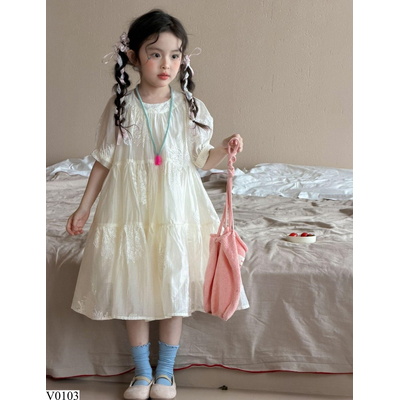 V0103 VÁY VOAN BABYDOLL VINTAGE