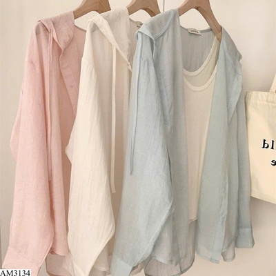 AM3134 ÁO KHOÁC LIỀN MŨ MỎNG NHẸ
