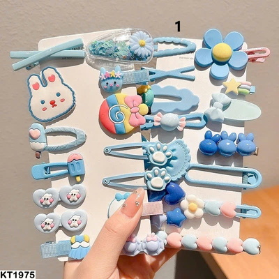KT1975 SET 28 CÁI KẸP TÓC XINH CHO BÉ