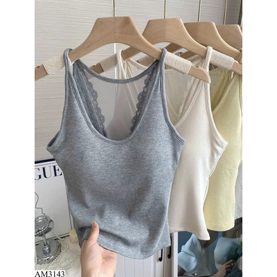 AM3143 ÁO BA LỖ THUN TĂM PHỐI REN