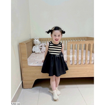 V0114 VÁY SÁT NÁCH KẺ PREMIUM