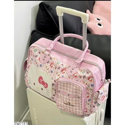 TM7757 TÚI DU LỊCH HELLO KITTY HỒNG