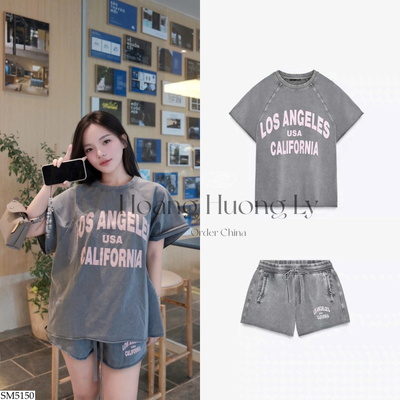 SM5150 BỘ SHORT CHỮ CHO NỮ