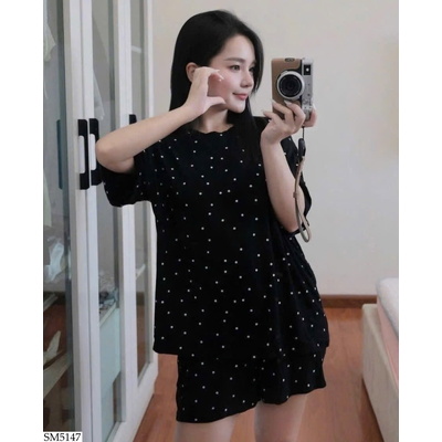SM5147 BỘ NGỦ CHẤM BI CHO NỮ
