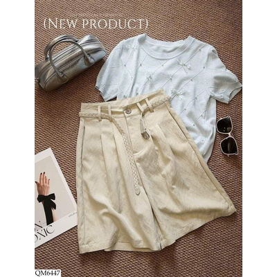 QM6447 QUẦN SHORT KÈM BELT ANNA
