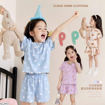 SG2953 BỘ MẶC NHÀ VIỀN BÈO CHO BG