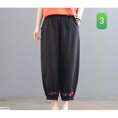 QM6460 QUẦN BO ỐNG HỌA TIẾT CHO NỮ