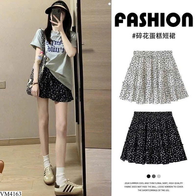 VM4163 CHÂN VÁY NGẮN HOA NHÍ