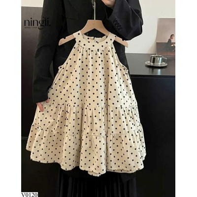 V0120 VÁY CHẤM BI BÉ GÁI NINGLI