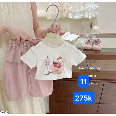 V0128 BTS VÁY HỒNG TBABY