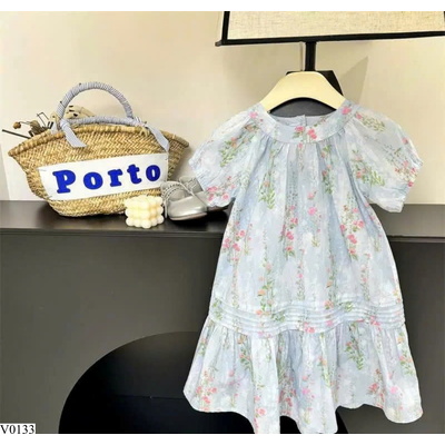 V0133 VÁY HOA TAY BỒNG BABYDOLL BÉ GÁI