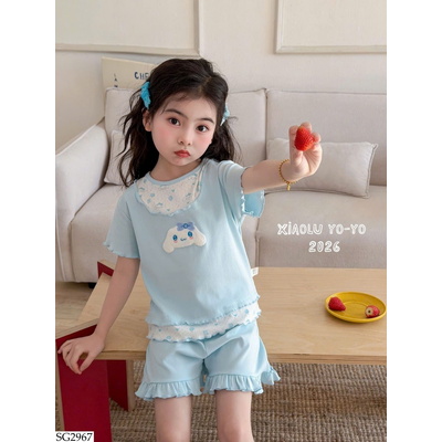 SG2967 BỘ COTTON VIỀN BÈO SANRIO