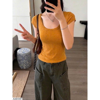 AM3187 ÁO THUN CỔ TRÒN NỮ