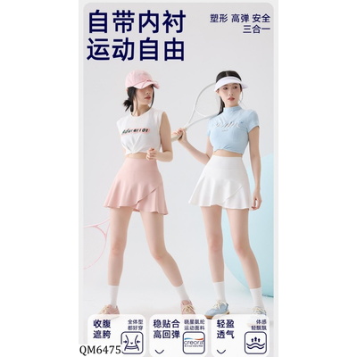 QM6475 QUẦN VÁY TẬP GYM VẠT CHÉO