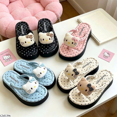 GM1396 DÉP XỎ NGÓN CHẤM BI KITTY CHO NỮ
