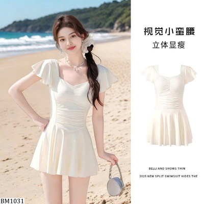 BM1031 VÁY BƠI NỮ LIỀN THÂN DÁNG XÒE
