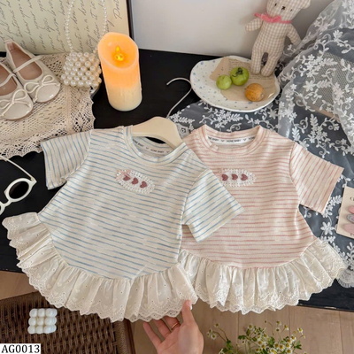 AG0013 ÁO KẺ NGANG VIỀN BÈO