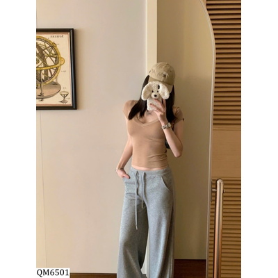 QM6501 QUẦN ỐNG RỘNG CẠP CHUN W.G.W.E