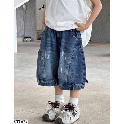 QT5672 QUẦN SHORT JEANS CÁ TÍNH