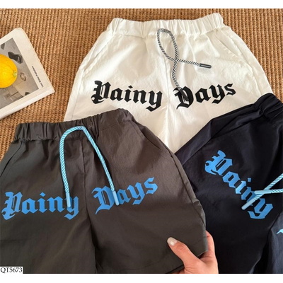 QT5673 SHORT GIÓ MỎNG IN CHỮ MMY