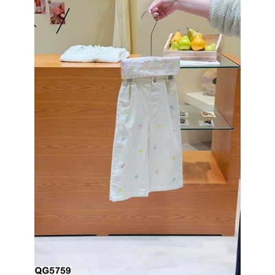 QG5759 QUẦN SUÔNG THUÊ HỌA TIẾT CHO BÉ GÁI