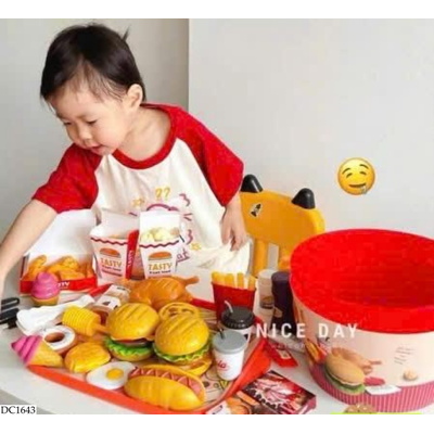 DC1643 BỘ ĐỒ CHƠI FASTFOOD 80 CHI TIẾT