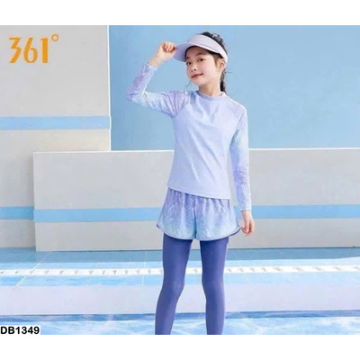 DB1349 ĐỒ BƠI BÉ GÁI DÀI TAY SIÊU XINH