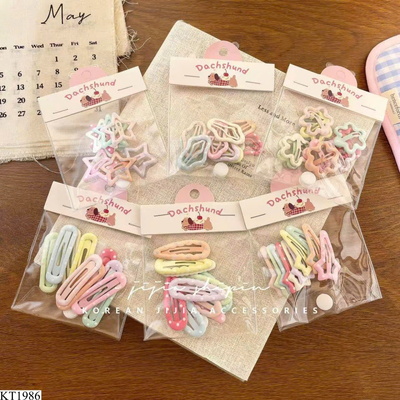 KT1986 SET 2 TÚI KẸP TÓC XINH CHO BÉ (TỔNG 20C)