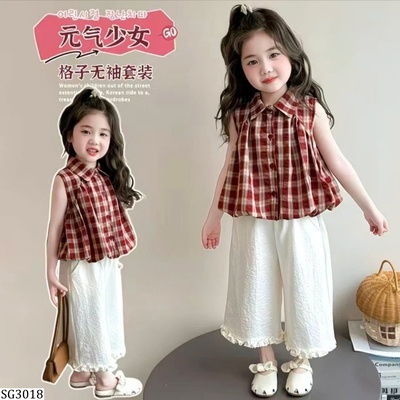 SG3018 BỘ BÉ GÁI KẺ CARO