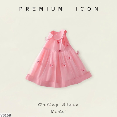V0158  VÁY SÁT NÁCH CỔ SEN PREMIUM