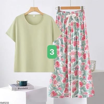 SM5232 BỘ QUẦN LANH ÁO THUN HÈ