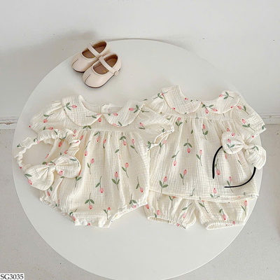 SG3035 SET ĐỒ HOA TULIP CHO BÉ
