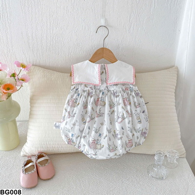 BG008 JUMPSUIT HÌNH THỎ CHO BÉ GÁI