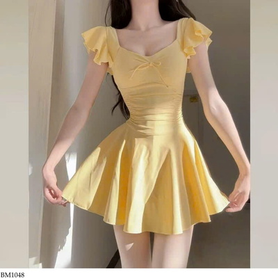 BM1048 VÁY BƠI TAY BÈO SIÊU XINH