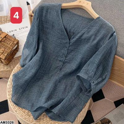 AM3326 ÁO BABYDOLL MỎNG CỔ V XÒE NHẸ