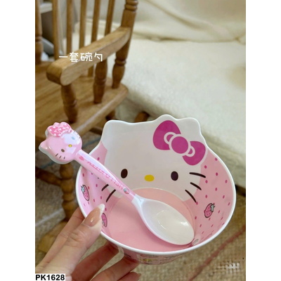 PK1628 SET BÁT THÌA HELLO KITTY