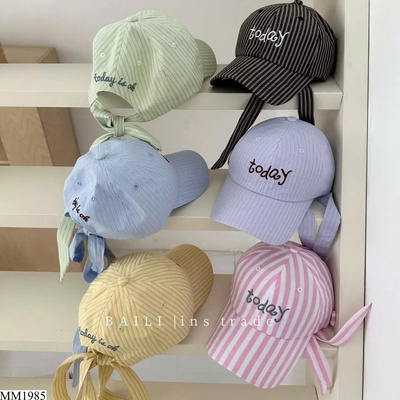 MM1985 MŨ LƯỠI TRAI MÀU KẺ HÀN QUỐC