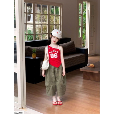 SG3054 ÁO 2 DÂY PHỐI QUẦN CHO BG