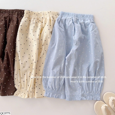 QG5775 QUẦN CHẤM BI CHO BÉ GÁI 