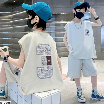 ST7998 SET THỂ THAO SÁT NÁCH IN SỐ CHO BÉ TRAI
