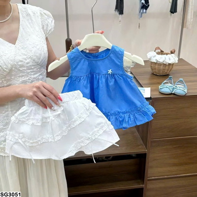 SG3051 SET ÁO VÁY BABYDOLL CHO BÉ