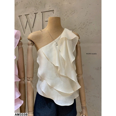 AM3338  ÁO LỆCH VAI XẾP TẦNG W.G.W.E