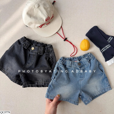 QG5778 QUẦN SHORT JEAN TÚI PEPPER