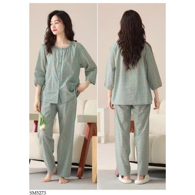 SM5273 BỘ MẶC NHÀ HOẠ TIẾT CHO NỮ