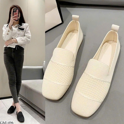 GM1496 GIÀY LƯỜI LEN ĐAN MỀM NHẸ