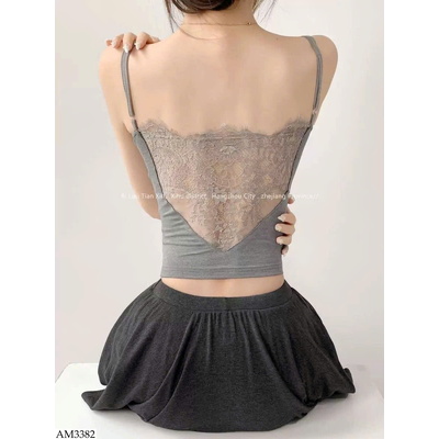 AM3382 ÁO 2 DÂY PHỐI REN CHO NỮ