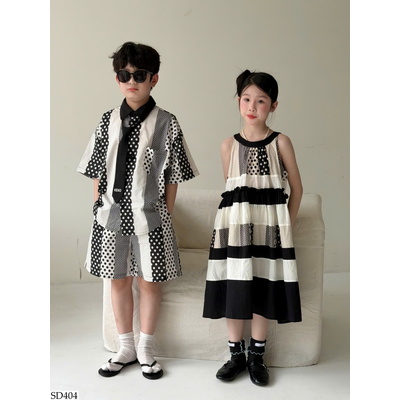 SD404 SET, VÁY COUPLE CHO BÉ
