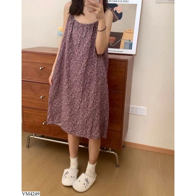 VM4249 VÁY HOA 2 DÂY CHO NỮ